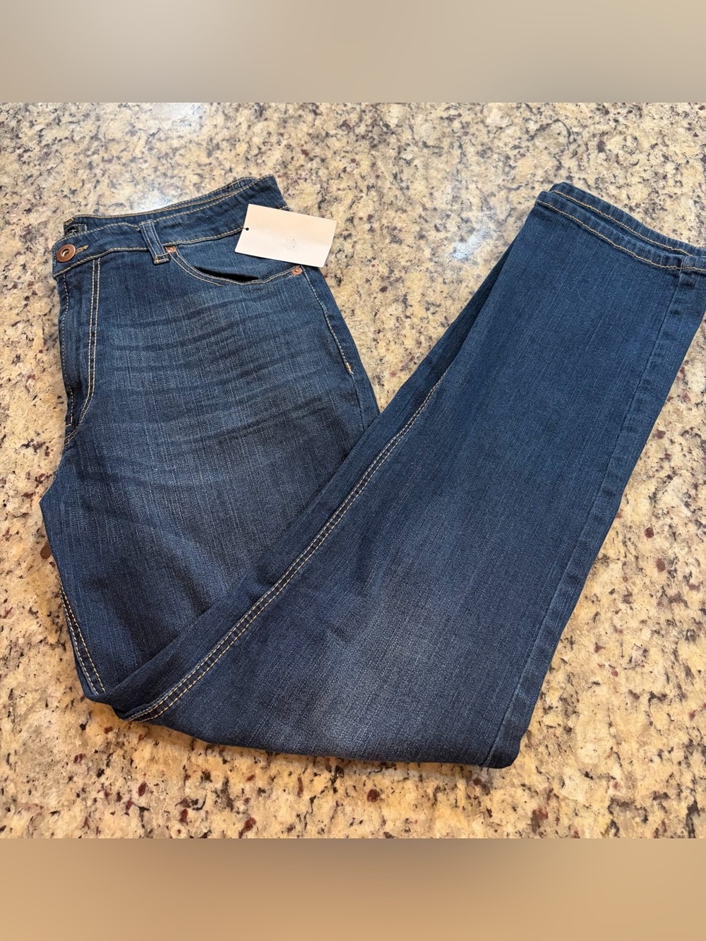 City Streets Women's Dark Blue Slim Stretch Jeans